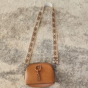 Brown Leather Crossbody Bag